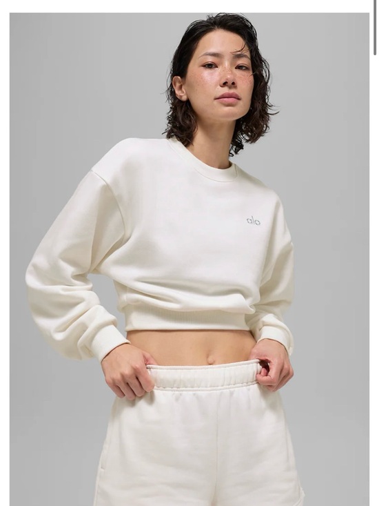 ALO Yoga Tops - ALO Yoga Cropped Accolade Crewneck